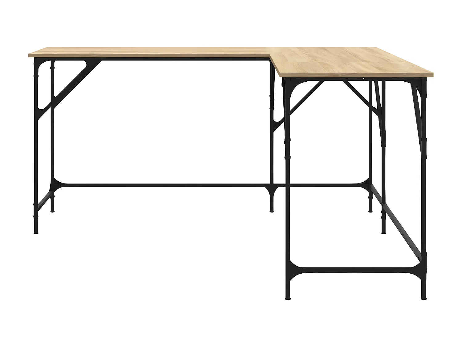 Bureau chêne sonoma 149x149x75 cm bois d'ingénierie