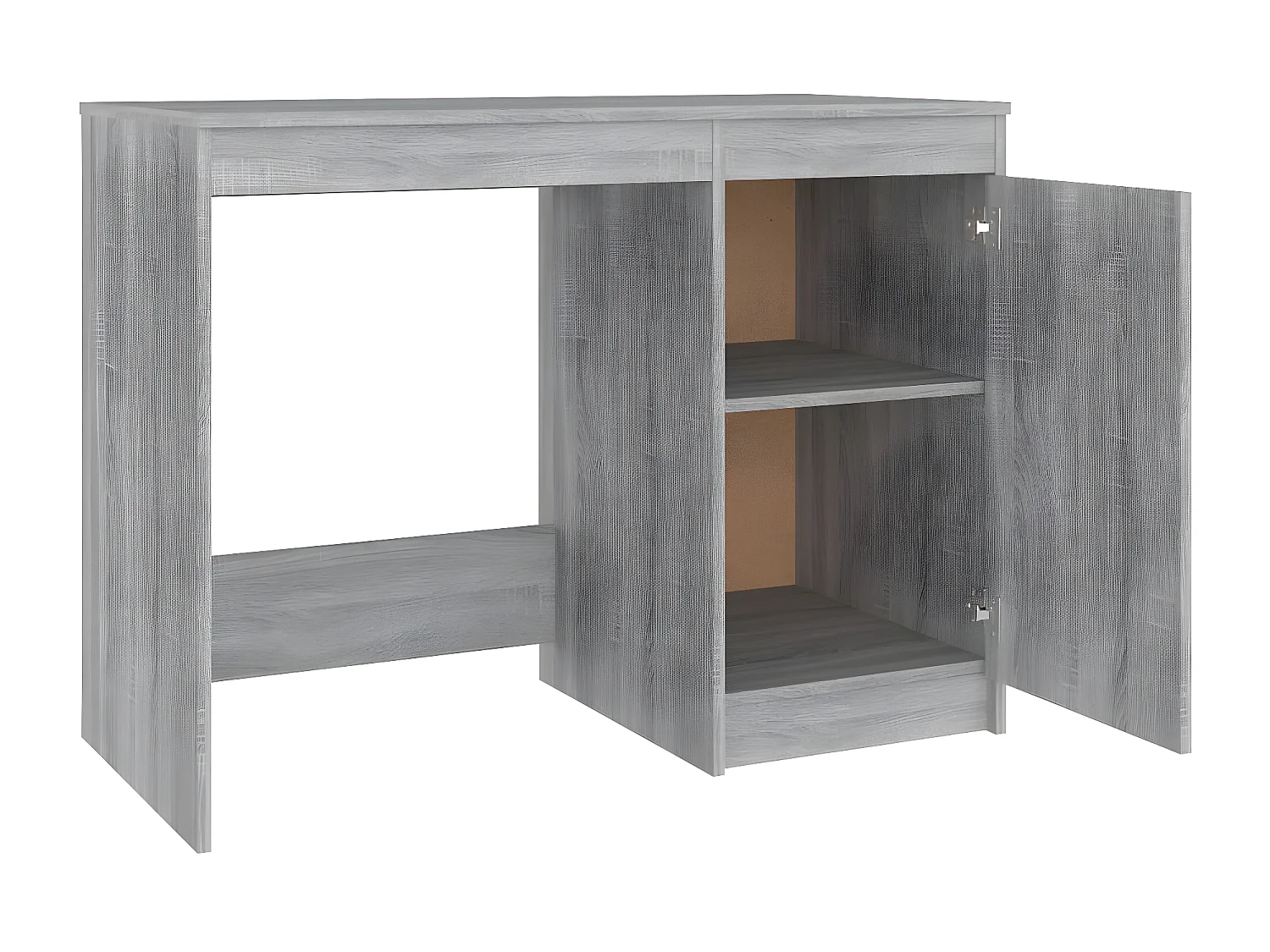 Bureau Sonoma gris 100x50x76 cm Bois d'ingénierie