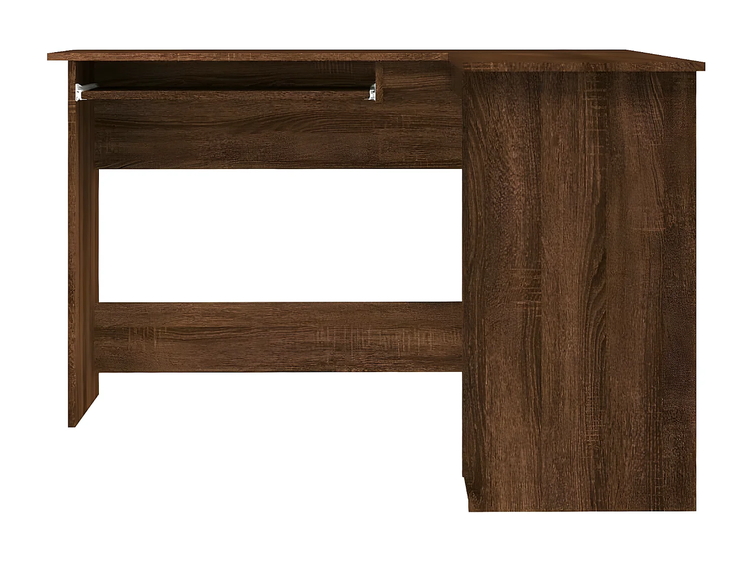 Bureau d'angle chêne marron 120x140x75 cm bois d'ingénierie