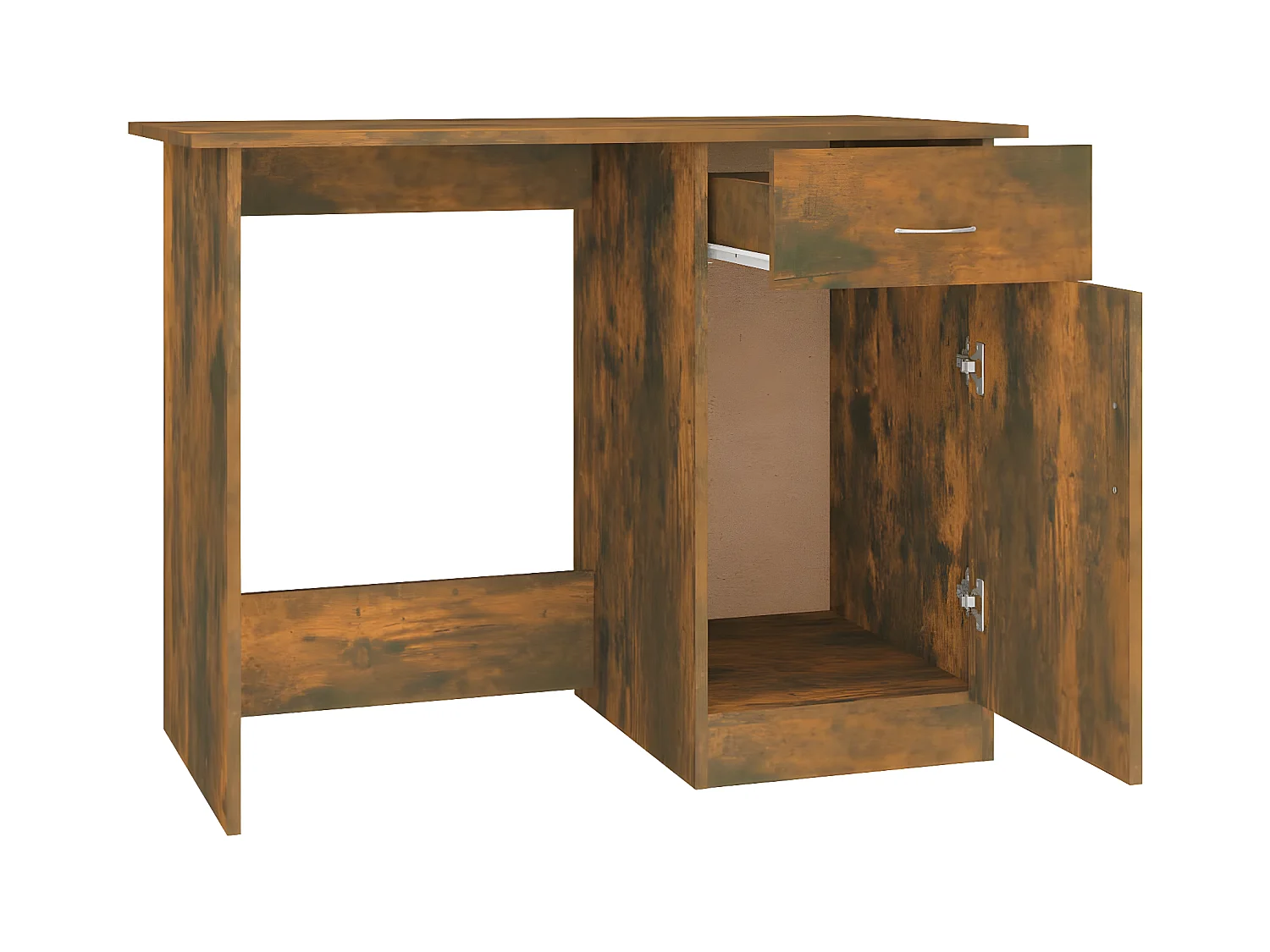 Bureau Chêne fumé 100x50x76 cm Bois d'ingénierie