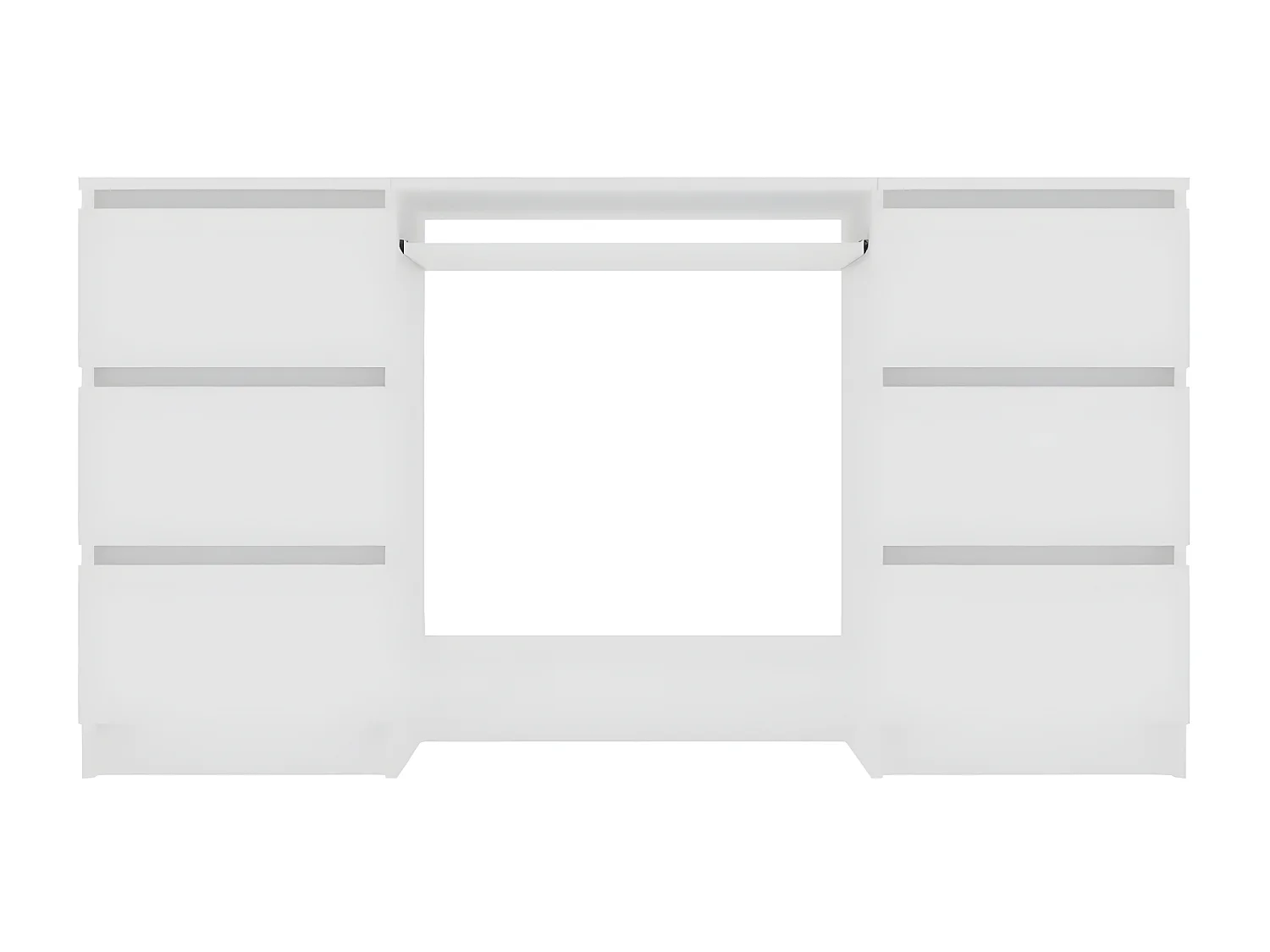 Bureau Blanc 140x50x77 cm Bois d'ingénierie