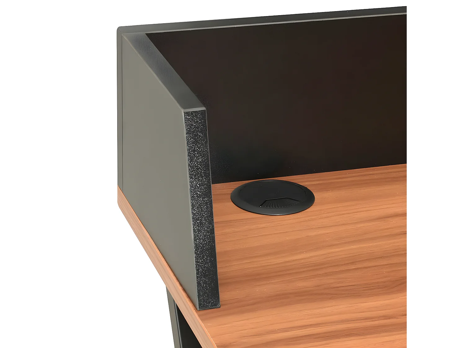 Bureau Noir et marron 80x50x84 cm