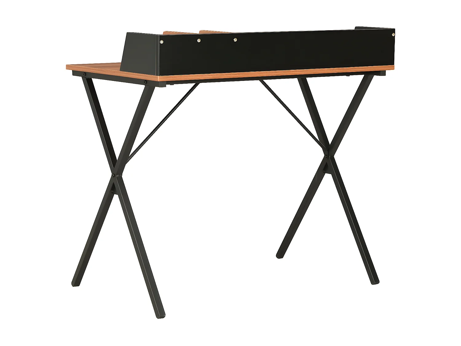 Bureau Noir et marron 80x50x84 cm
