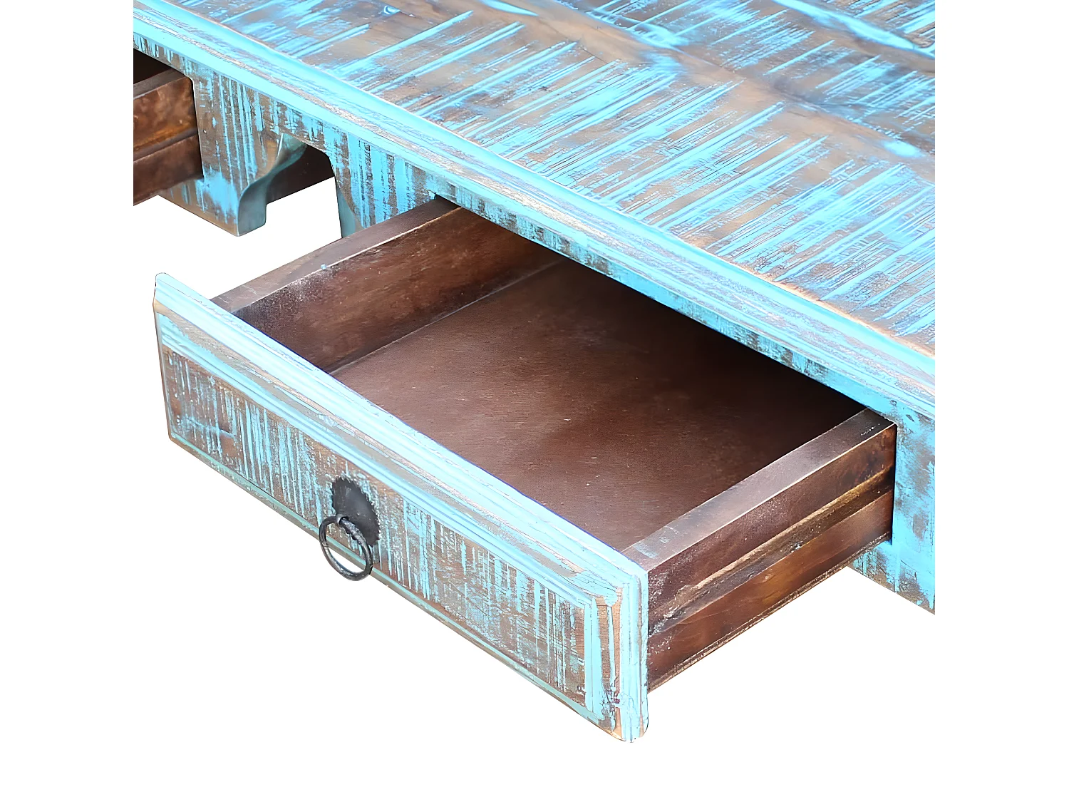 Escritorio de madera maciza reciclada