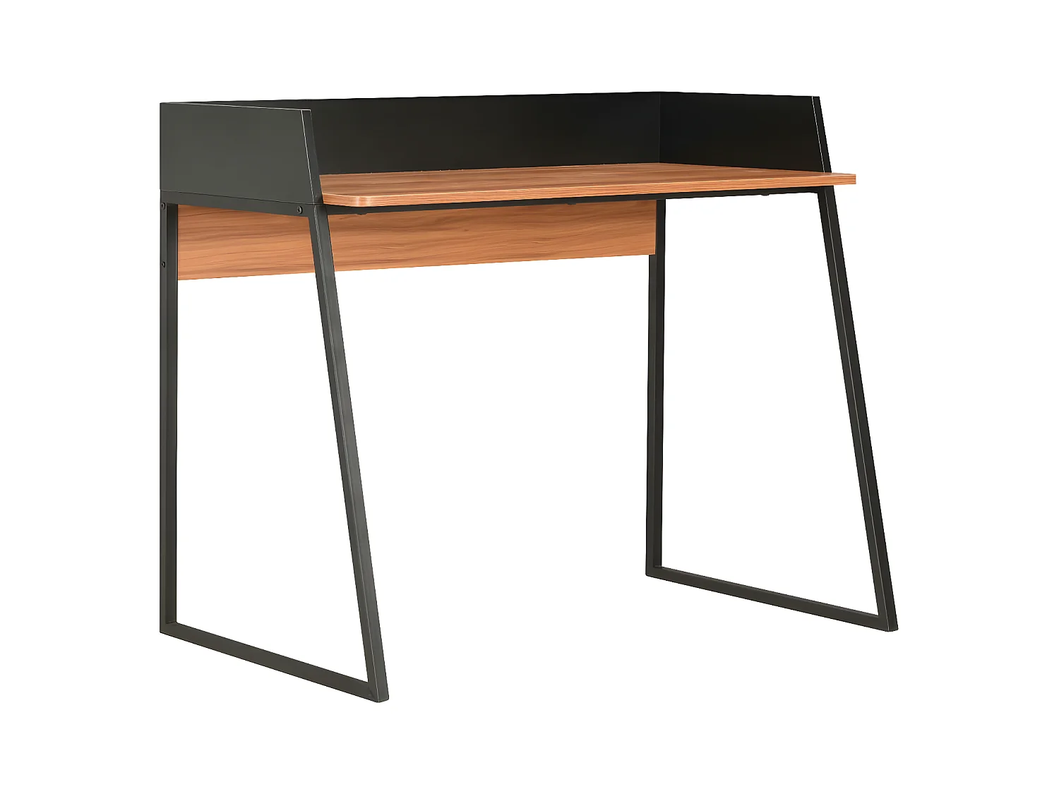 Bureau Noir et marron 90x60x88 cm