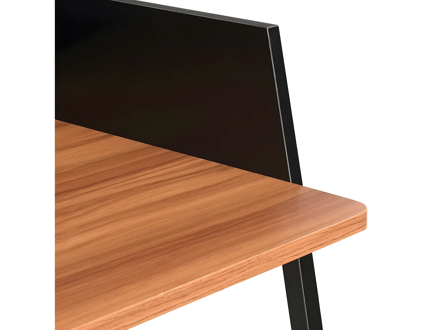 Bureau Noir et marron 90x60x88 cm