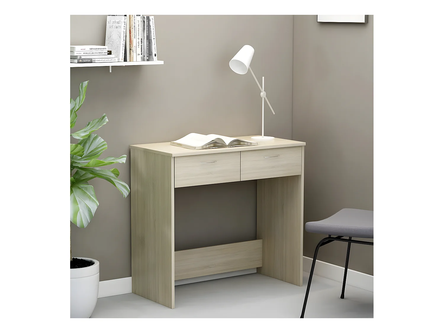 Bureau Chêne Sonoma 80x40x75 cm Aggloméré