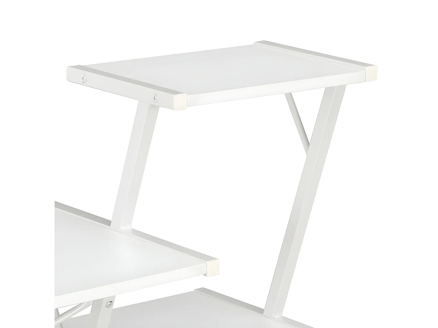 Bureau avec étagère Blanc 116x50x93 cm