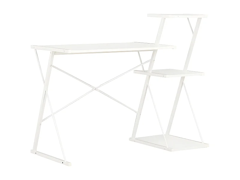 Secretária com prateleira 116x50x93 cm branco