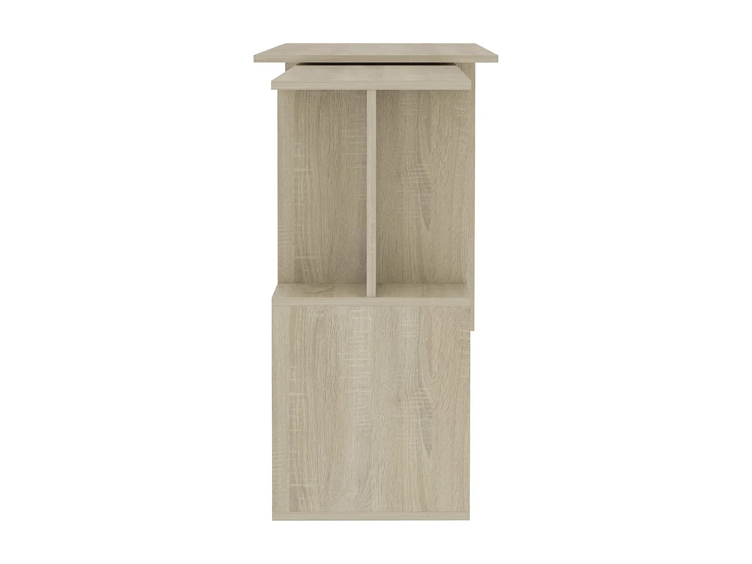 Hoekbureau 200x50x76 cm bewerkt hout sonoma eikenkleurig