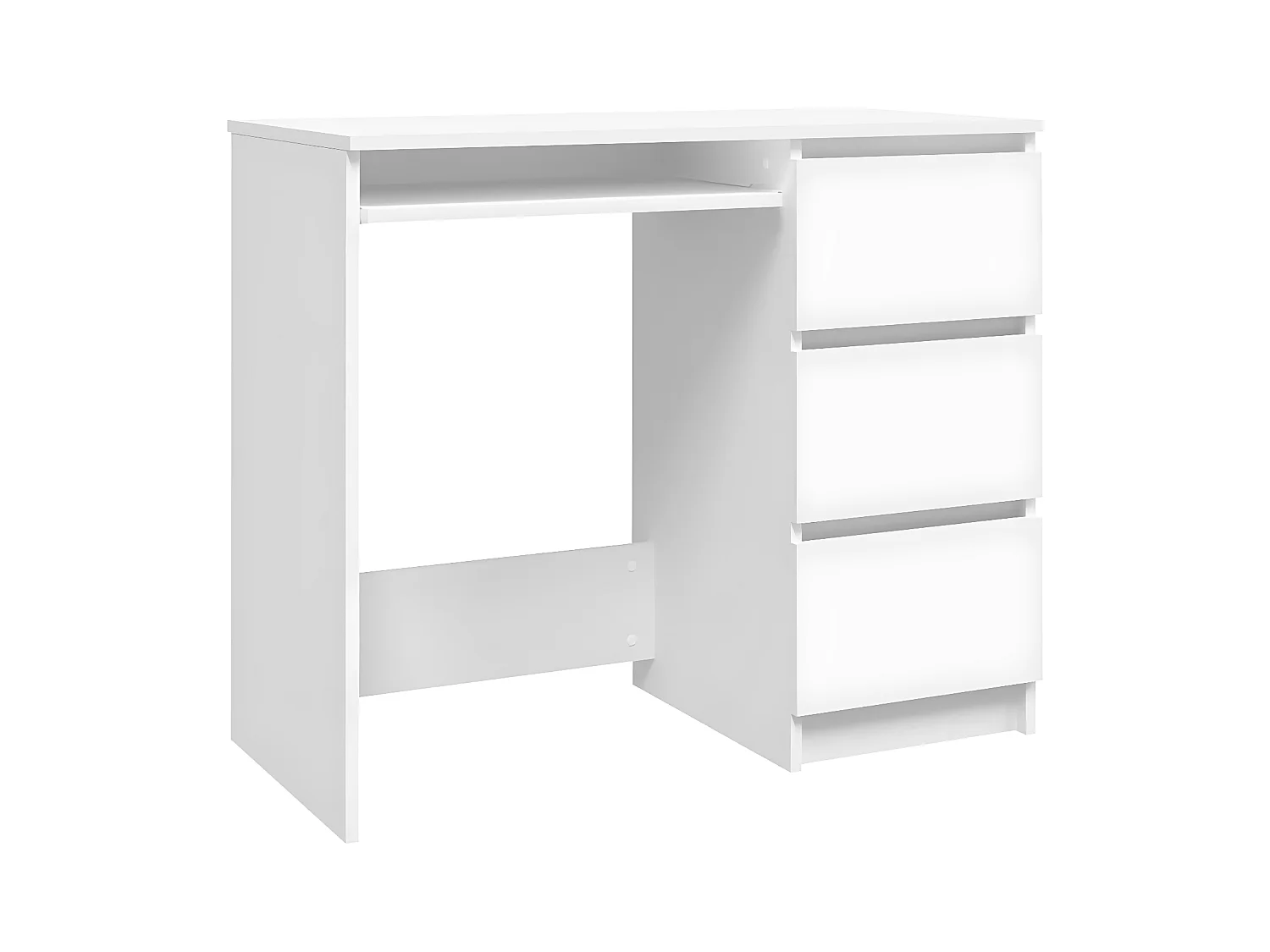 Bureau Blanc 90x45x76 cm Aggloméré