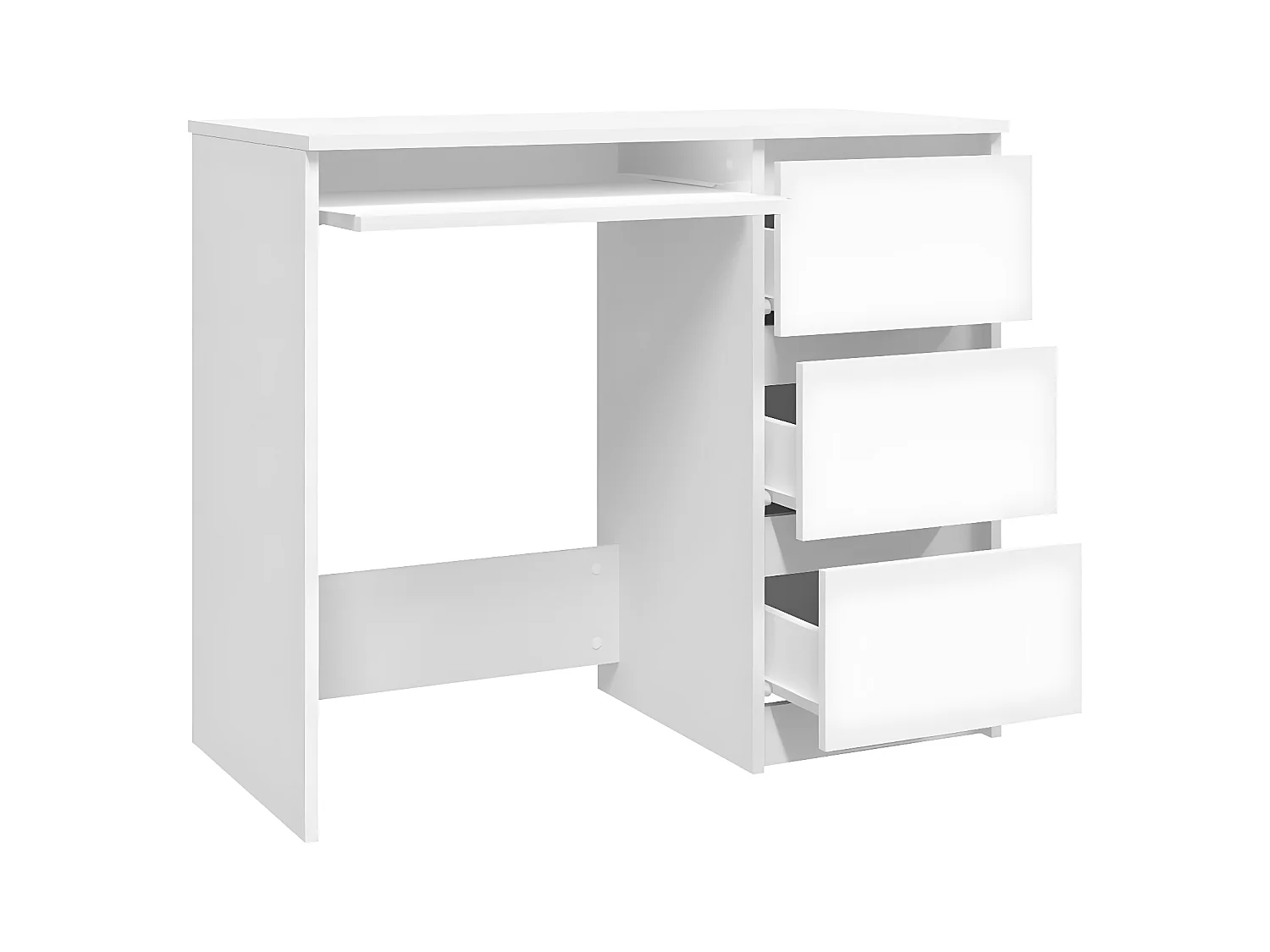 Bureau Blanc 90x45x76 cm Aggloméré