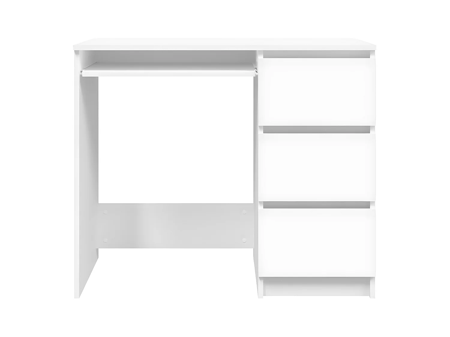 Bureau Blanc 90x45x76 cm Aggloméré