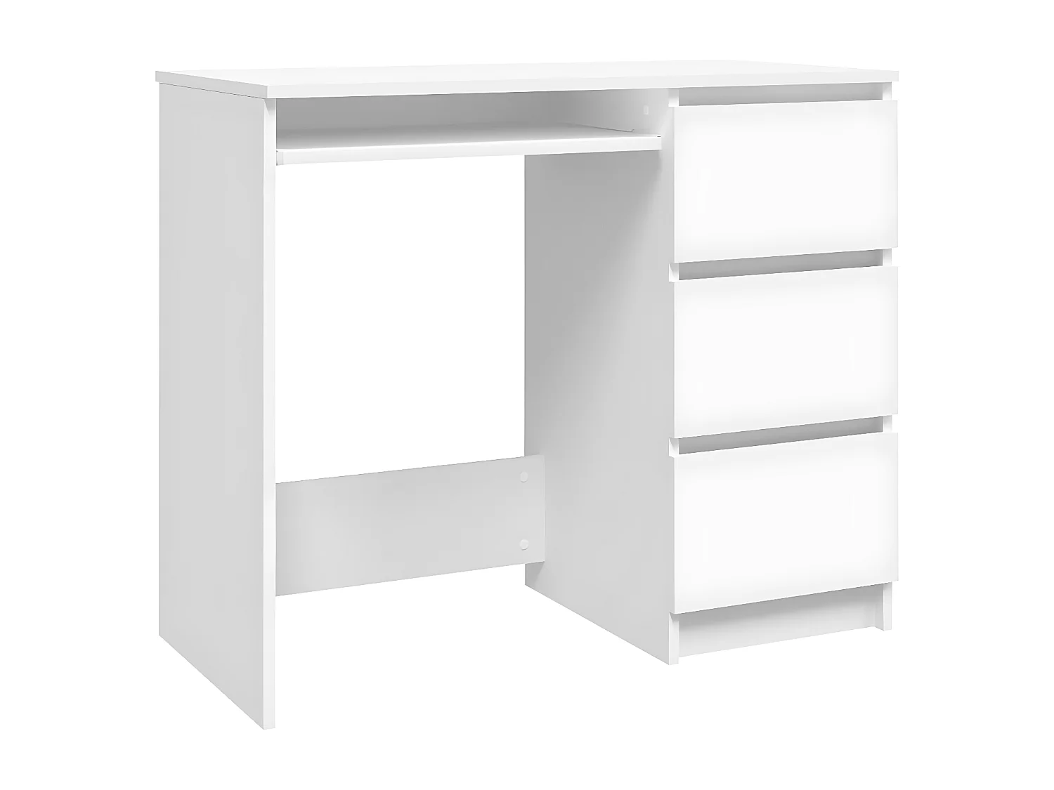 Bureau Blanc 90x45x76 cm Aggloméré