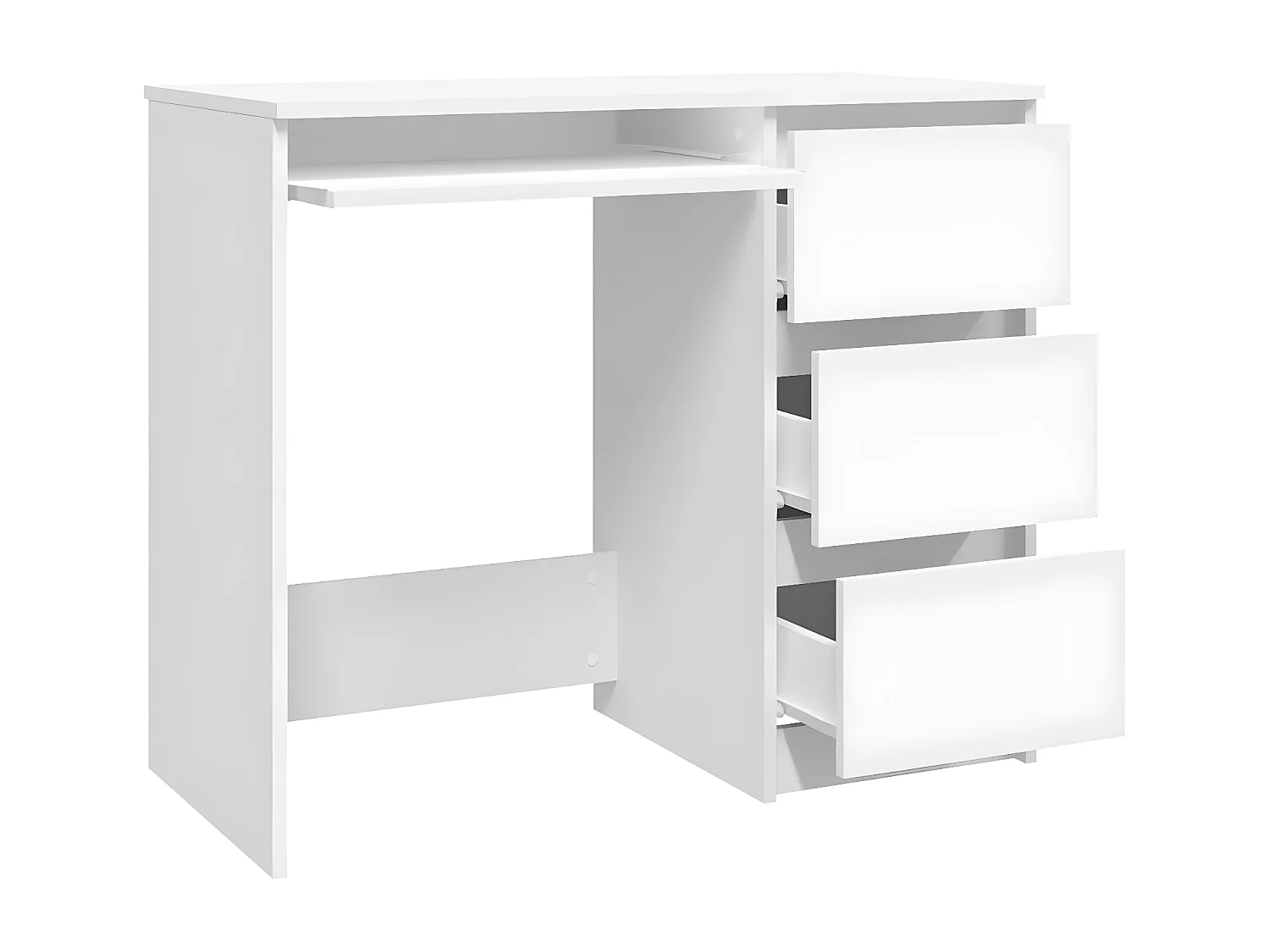 Bureau Blanc 90x45x76 cm Aggloméré