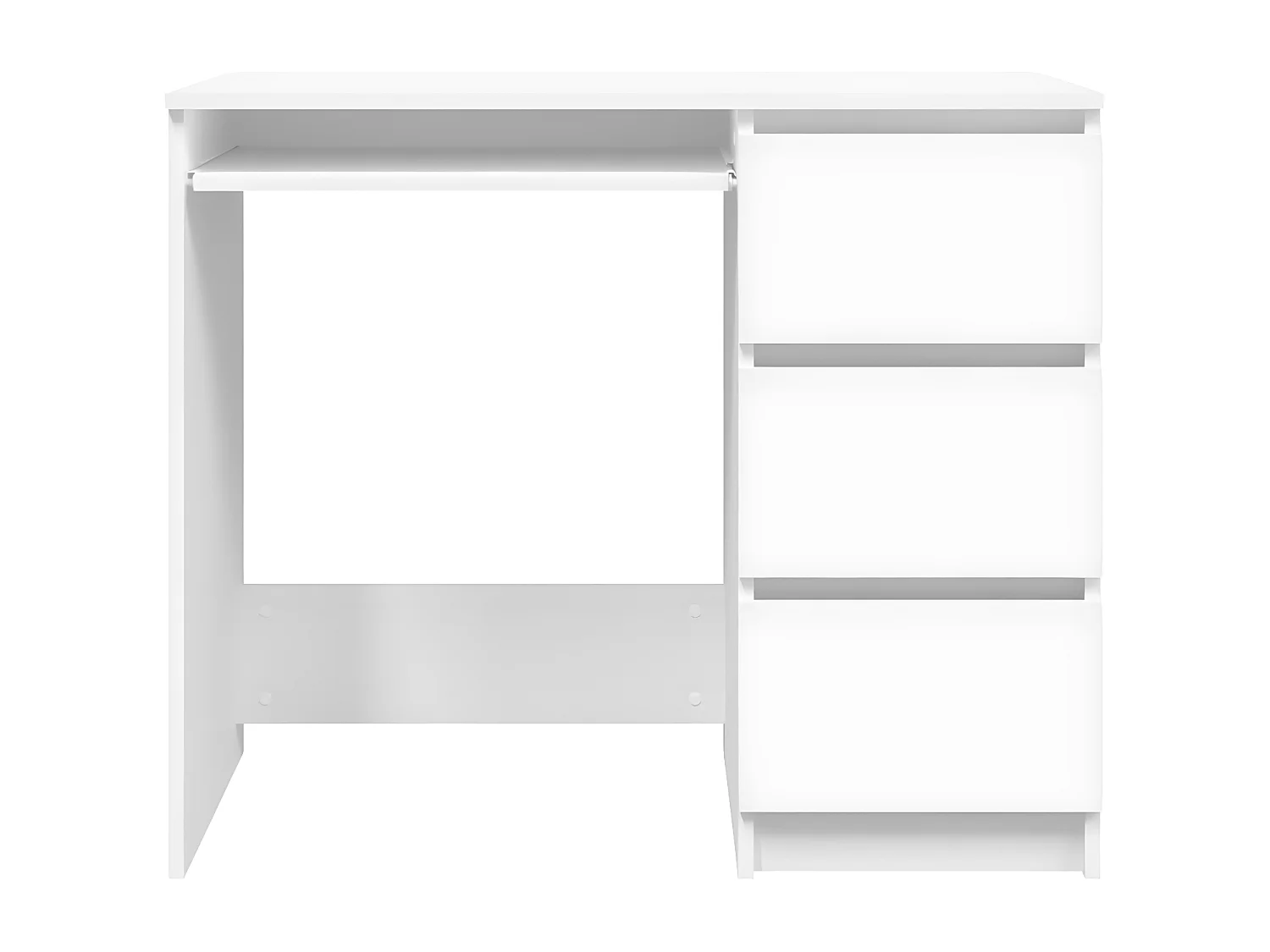 Bureau Blanc 90x45x76 cm Aggloméré