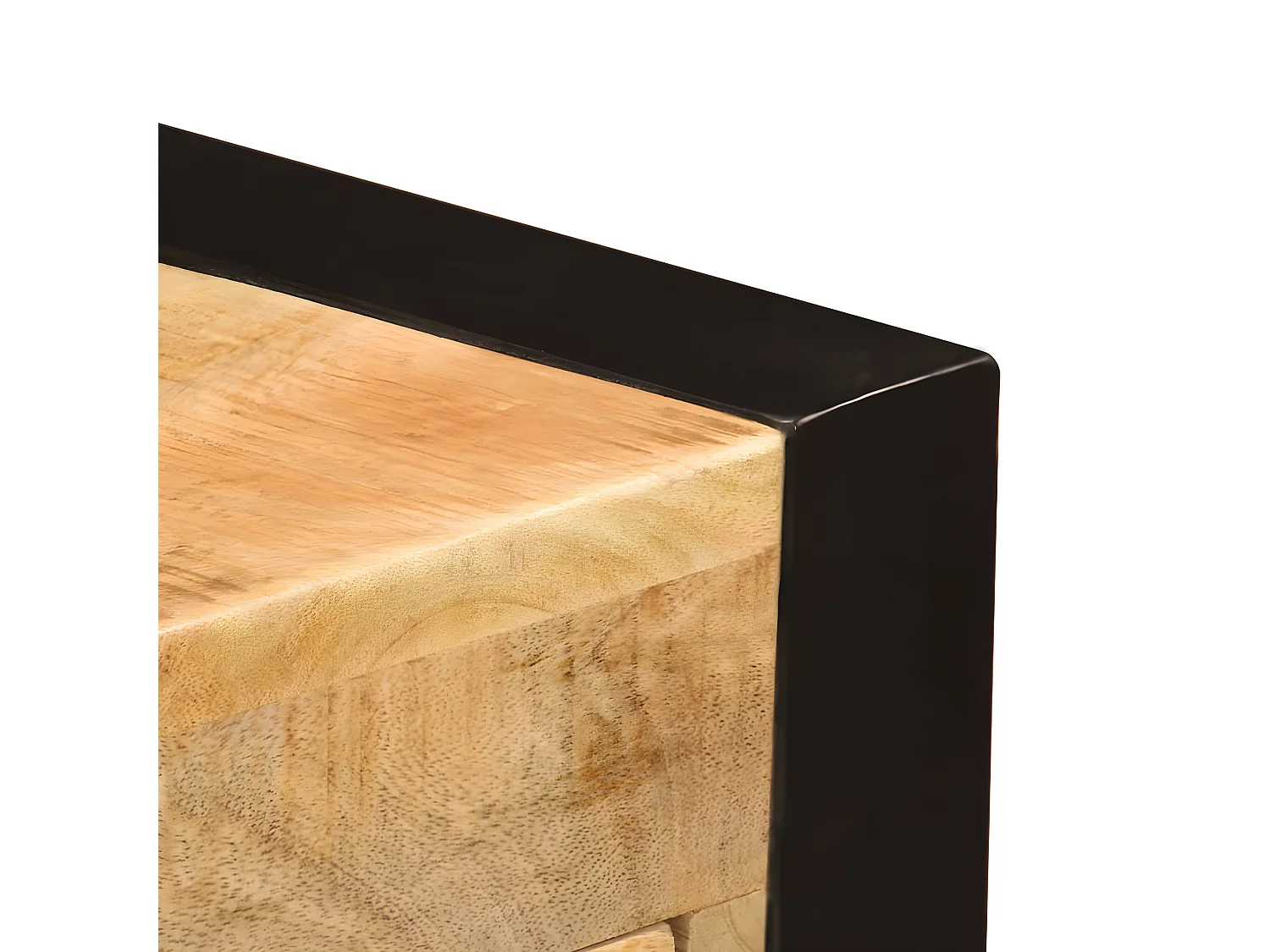 Bureau met 2 lades 110x50x77 cm massief mangohout