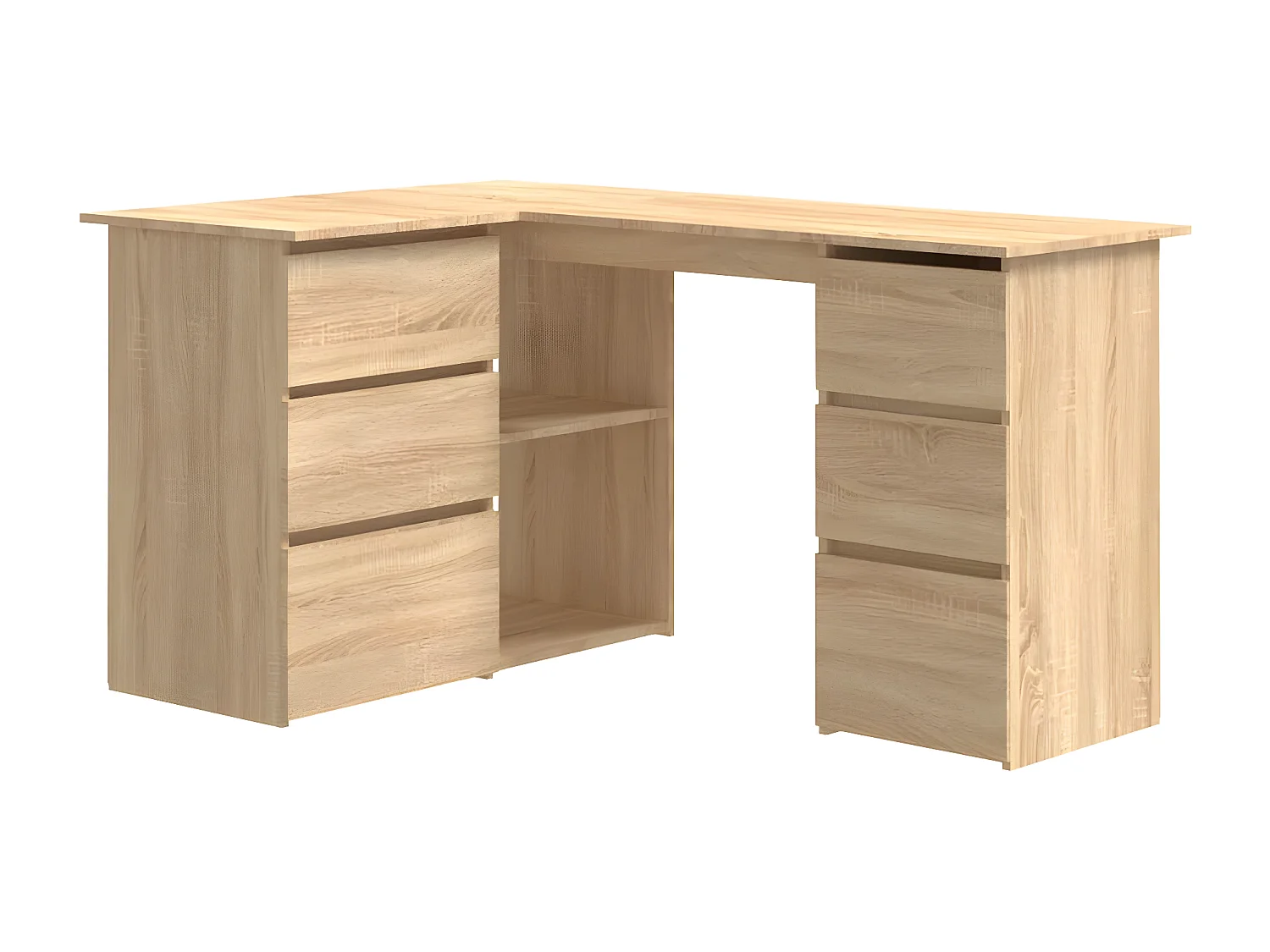 Bureau d'angle Chêne sonoma 145x100x76 cm Aggloméré