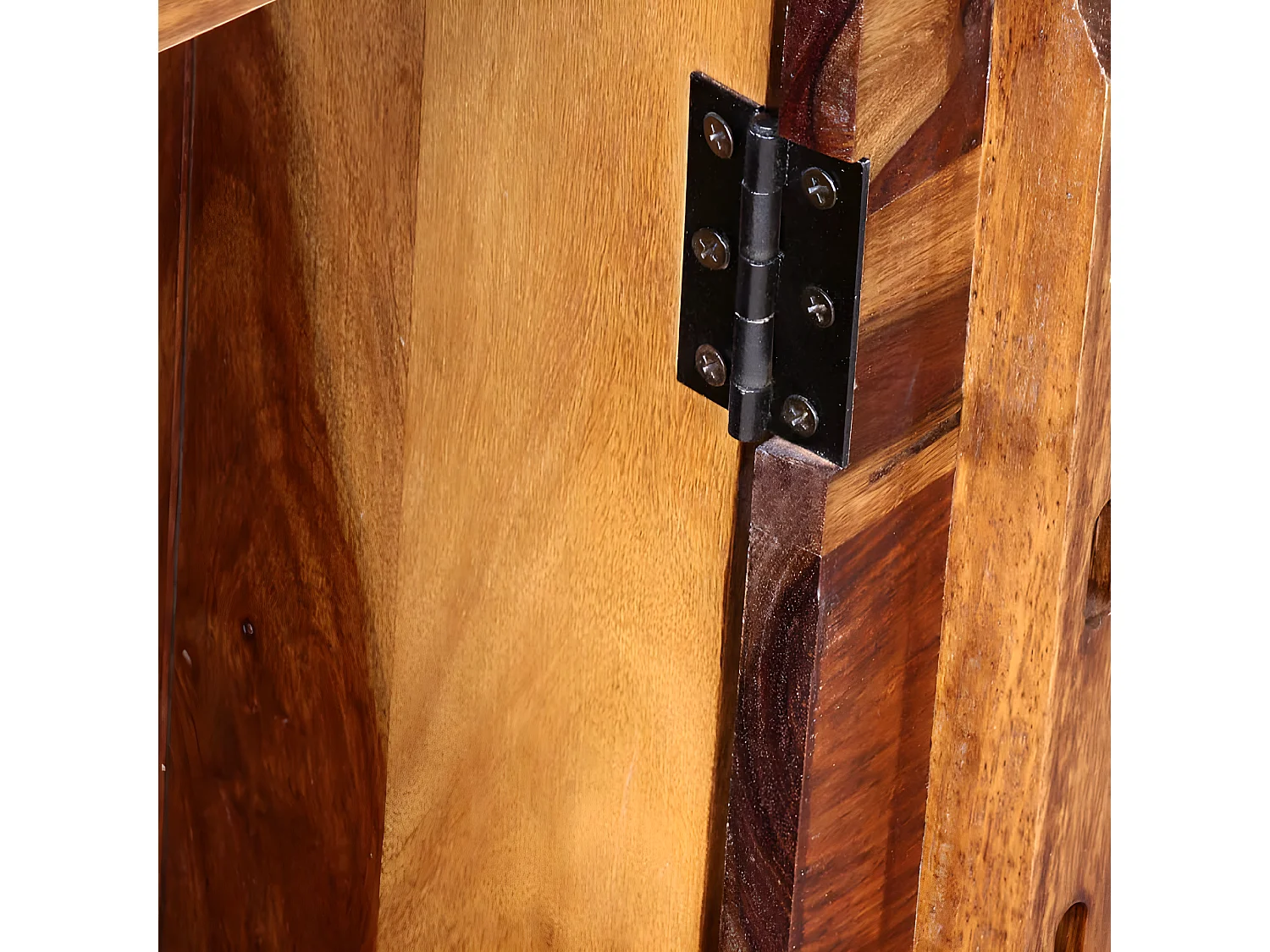 Bureau avec 1 tiroir et 1 armoire Bois massif de Sesham