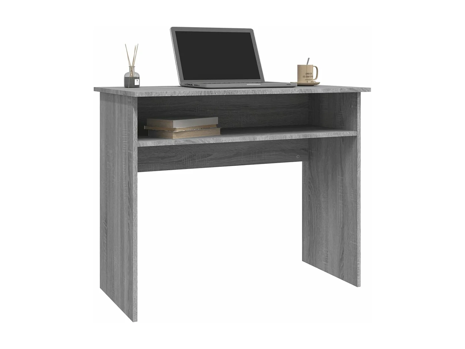 Bureau Sonoma gris 90x50x74 cm Bois d'ingénierie