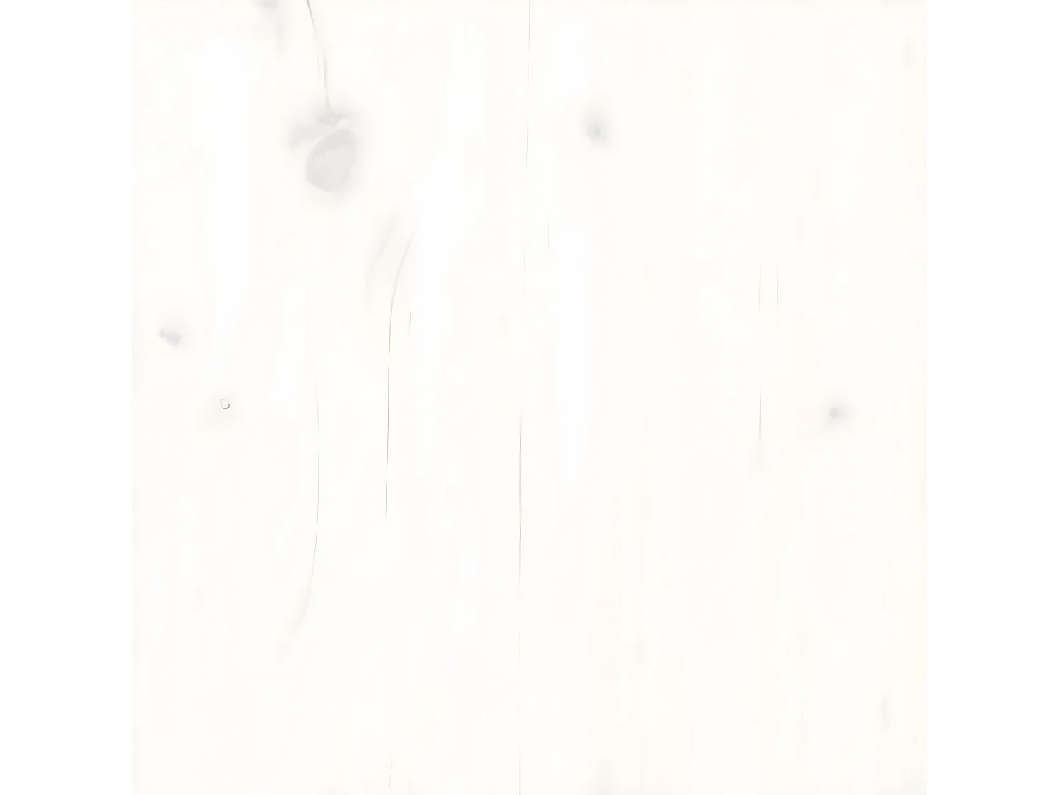 Bureau Blanc 110x50x75 cm Bois massif de pin