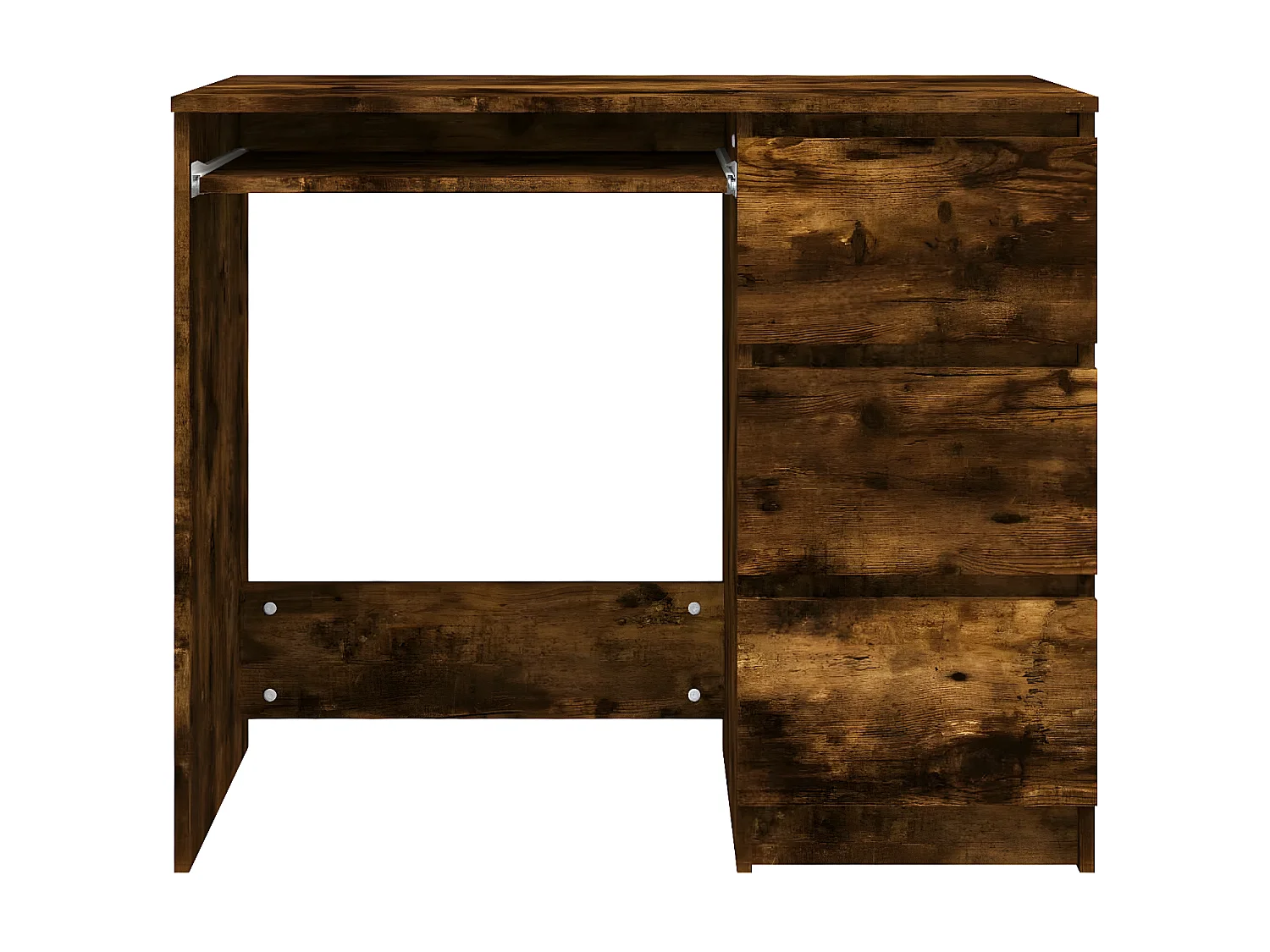 Escritorio de madera contrachapada roble ahumado 90x45x76 cm