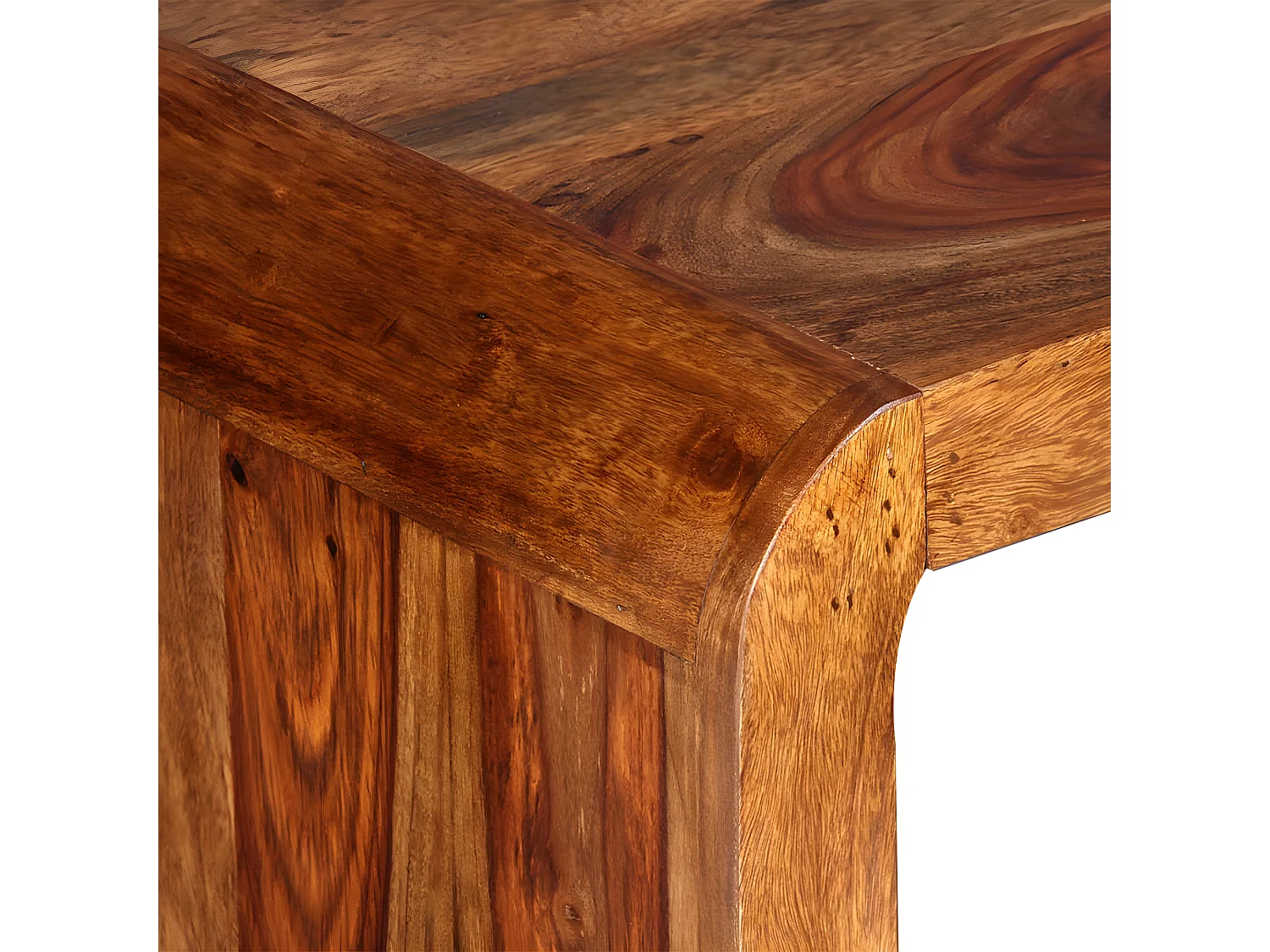 Bureau Bois massif de Sesham Marron