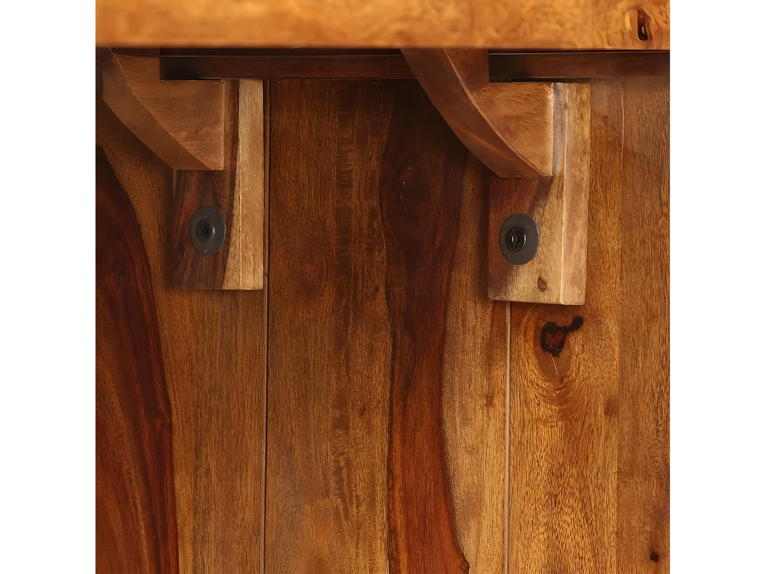 Bureau Bois massif de Sesham Marron