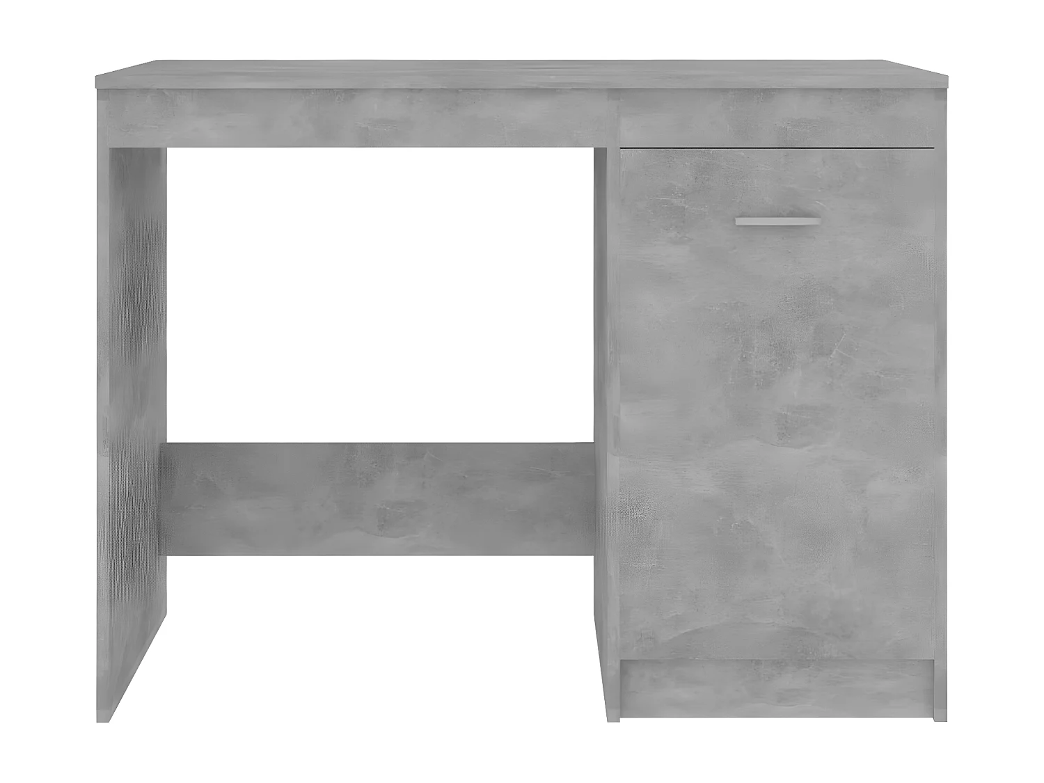 Bureau Gris béton 100x50x76 cm Bois d'ingénierie