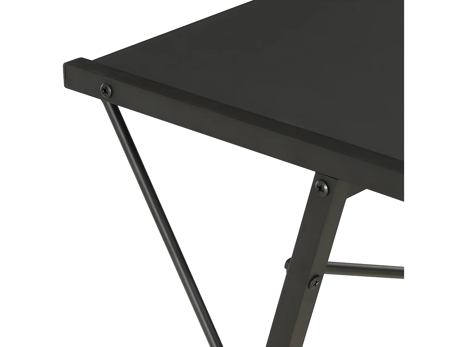 Bureau met schap 116x50x93 cm zwart