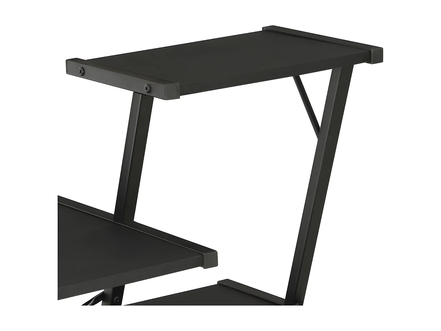 Bureau avec étagère Noir 116x50x93 cm