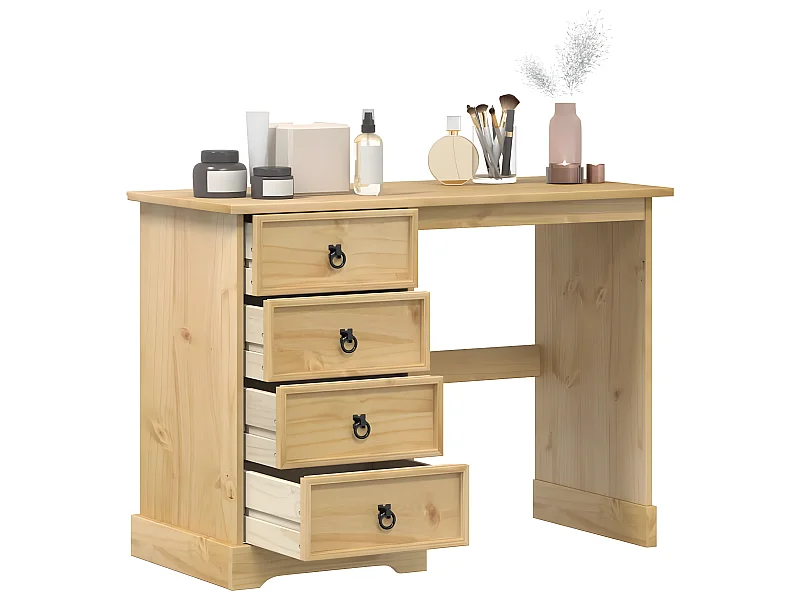 Bureau 104x47x75 cm bois de pin massif