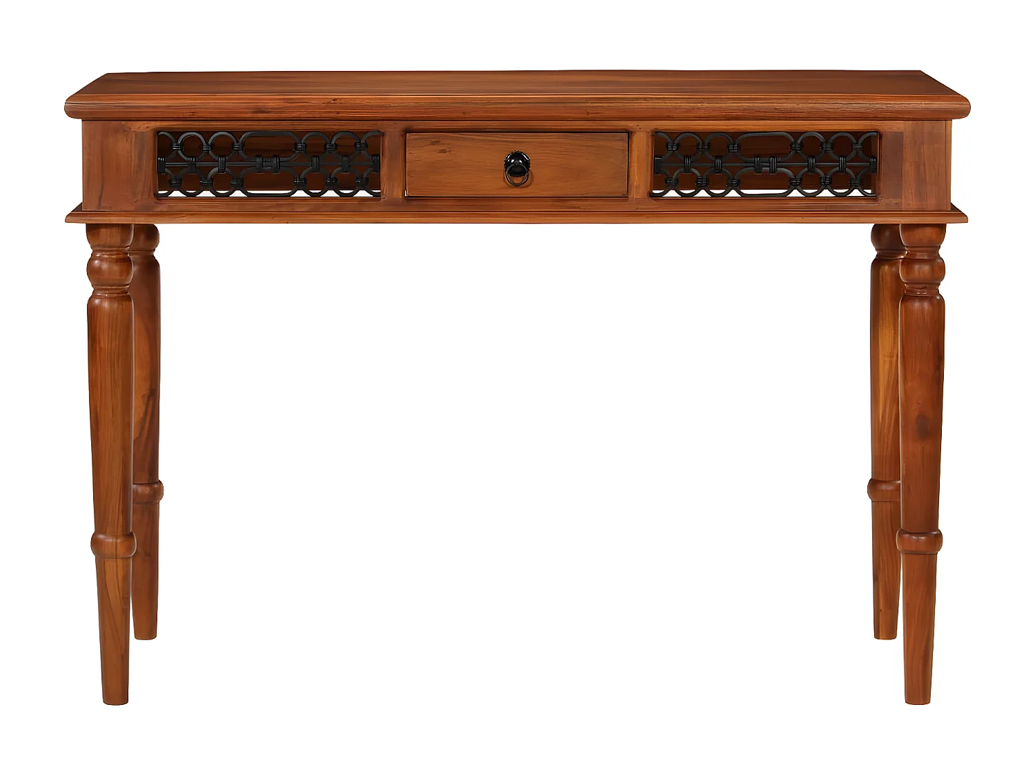 Bureau avec tiroir 110x50x76 cm bois d'acacia solide