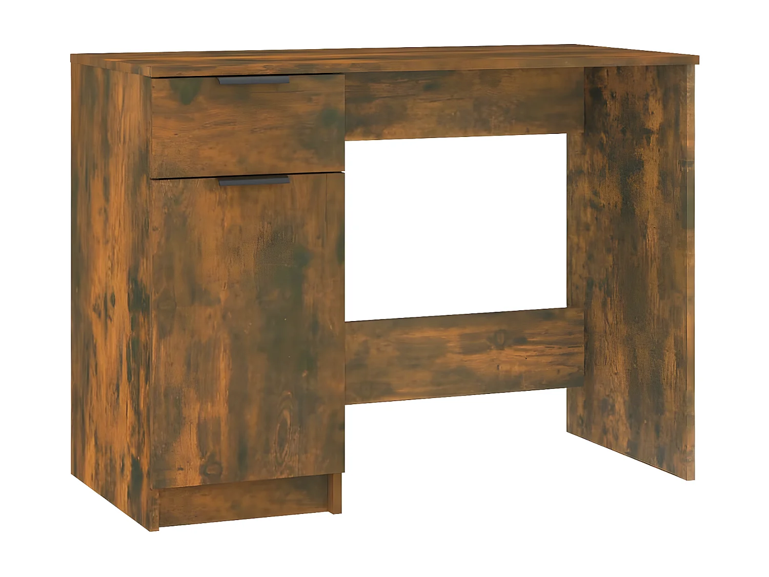 Bureau Chêne fumé 100x50x75 cm Bois d'ingénierie