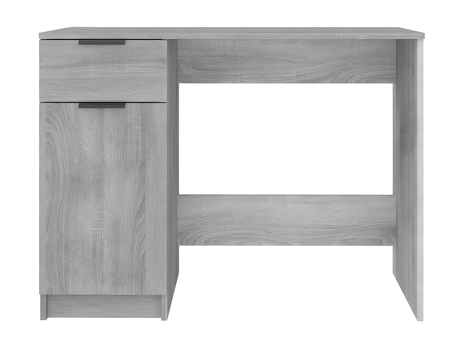 Bureau Sonoma gris 100x50x75 cm Bois d'ingénierie