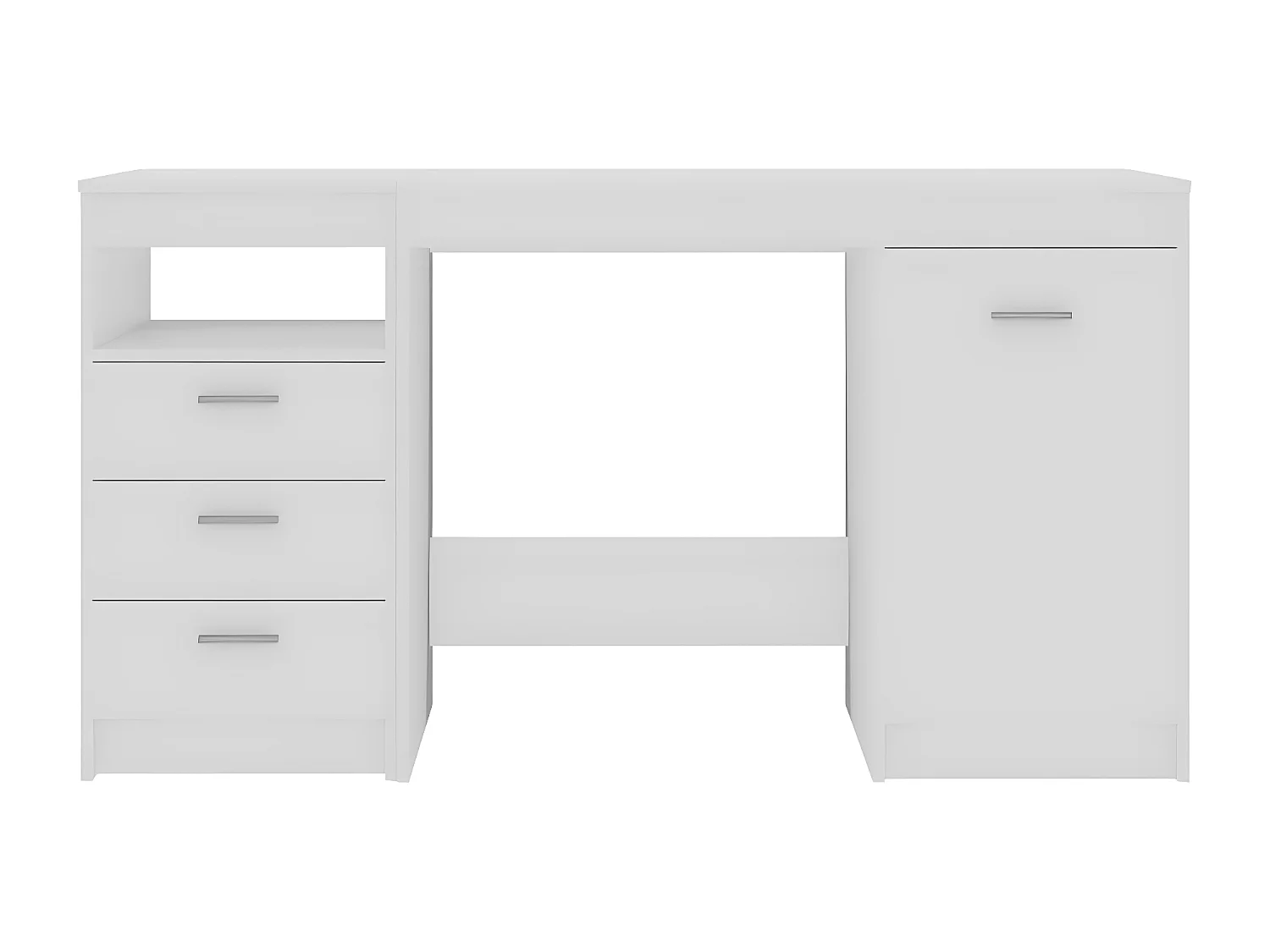 Bureau Blanc 140x50x76 cm Aggloméré