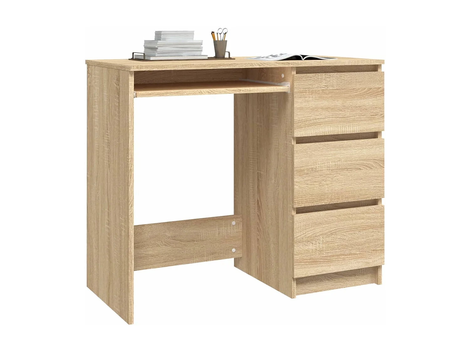 Bureau Chêne sonoma 90x45x76 cm Aggloméré