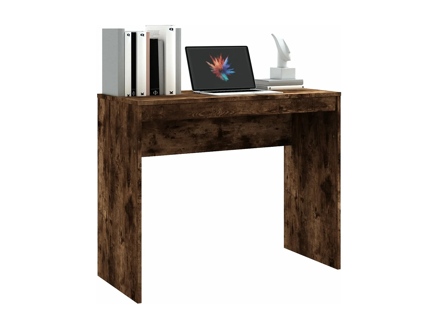 Bureau Chêne fumé 90x40x72 cm Bois d'ingénierie