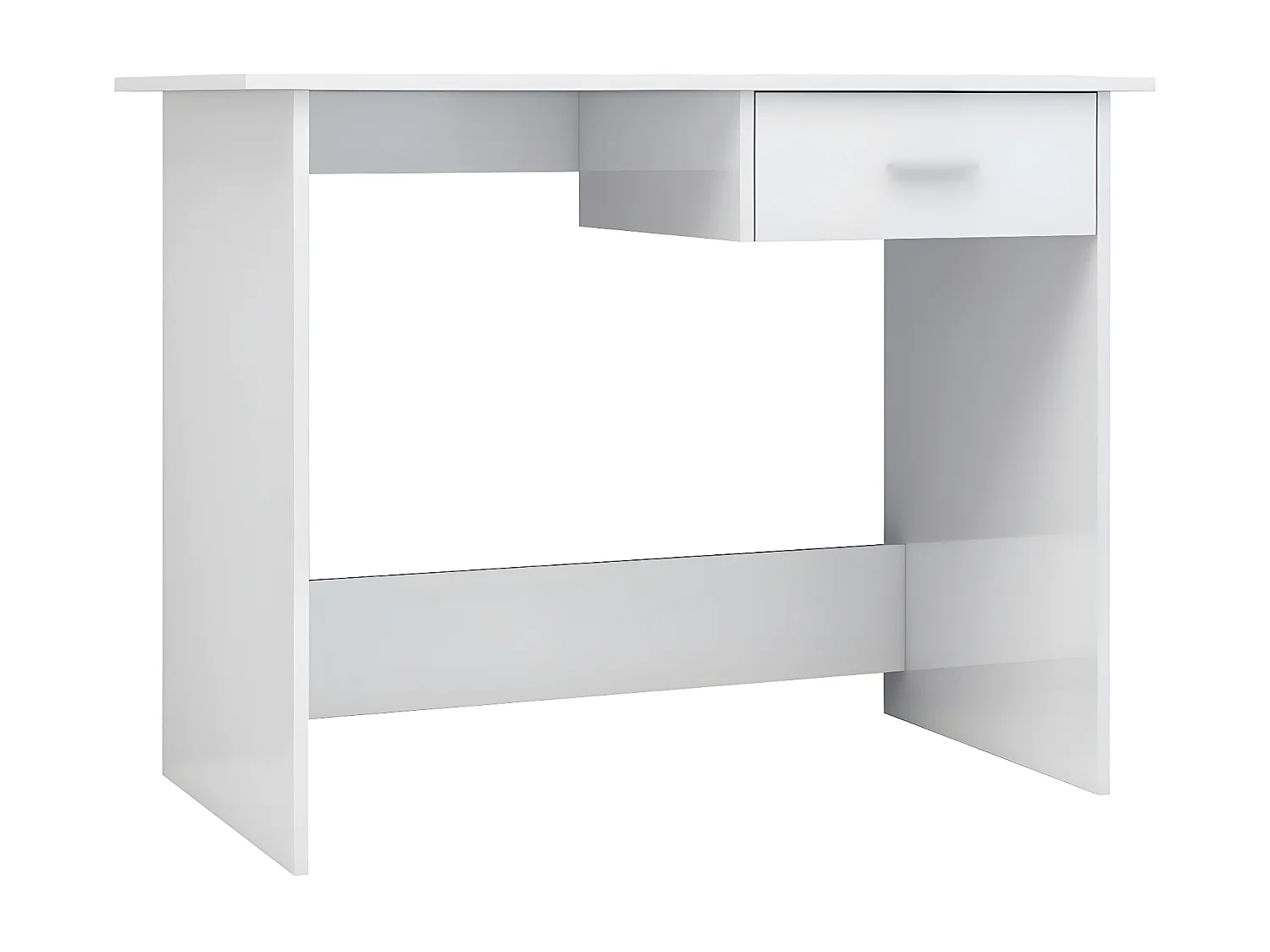 Bureau Blanc brillant 100 x 50 x 76 cm Aggloméré