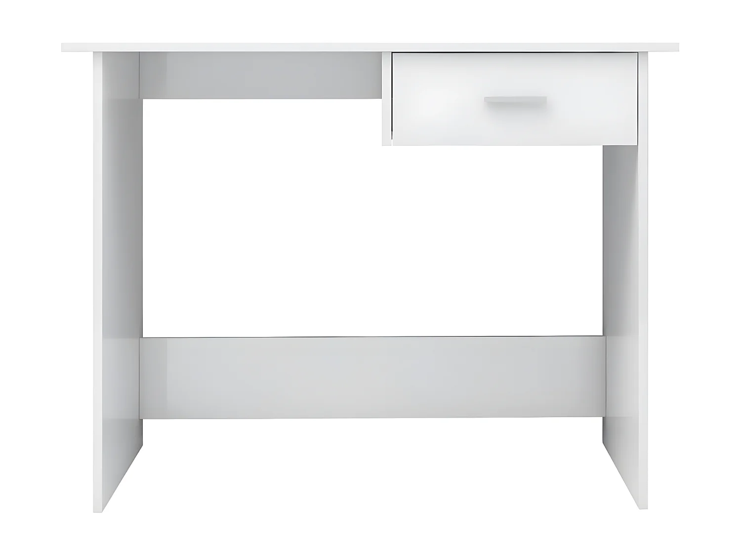 Bureau Blanc brillant 100 x 50 x 76 cm Aggloméré