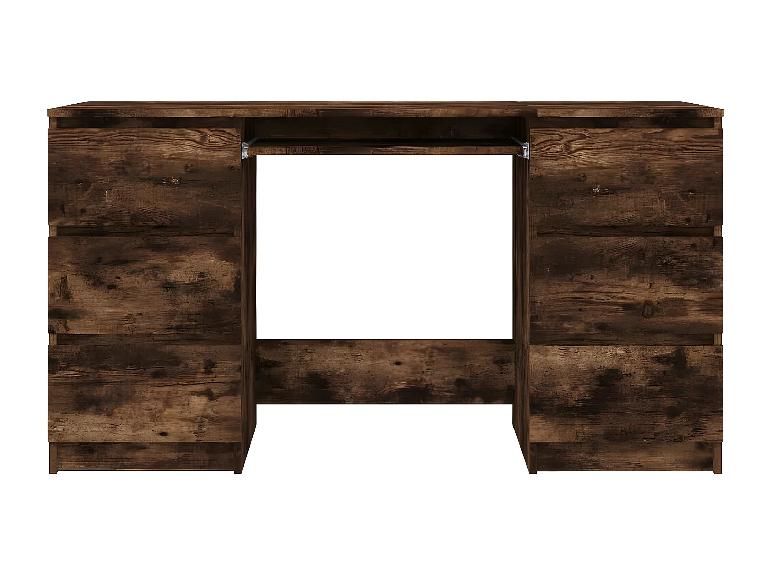 Bureau Chêne fumé 140x50x77 cm Bois d'ingénierie