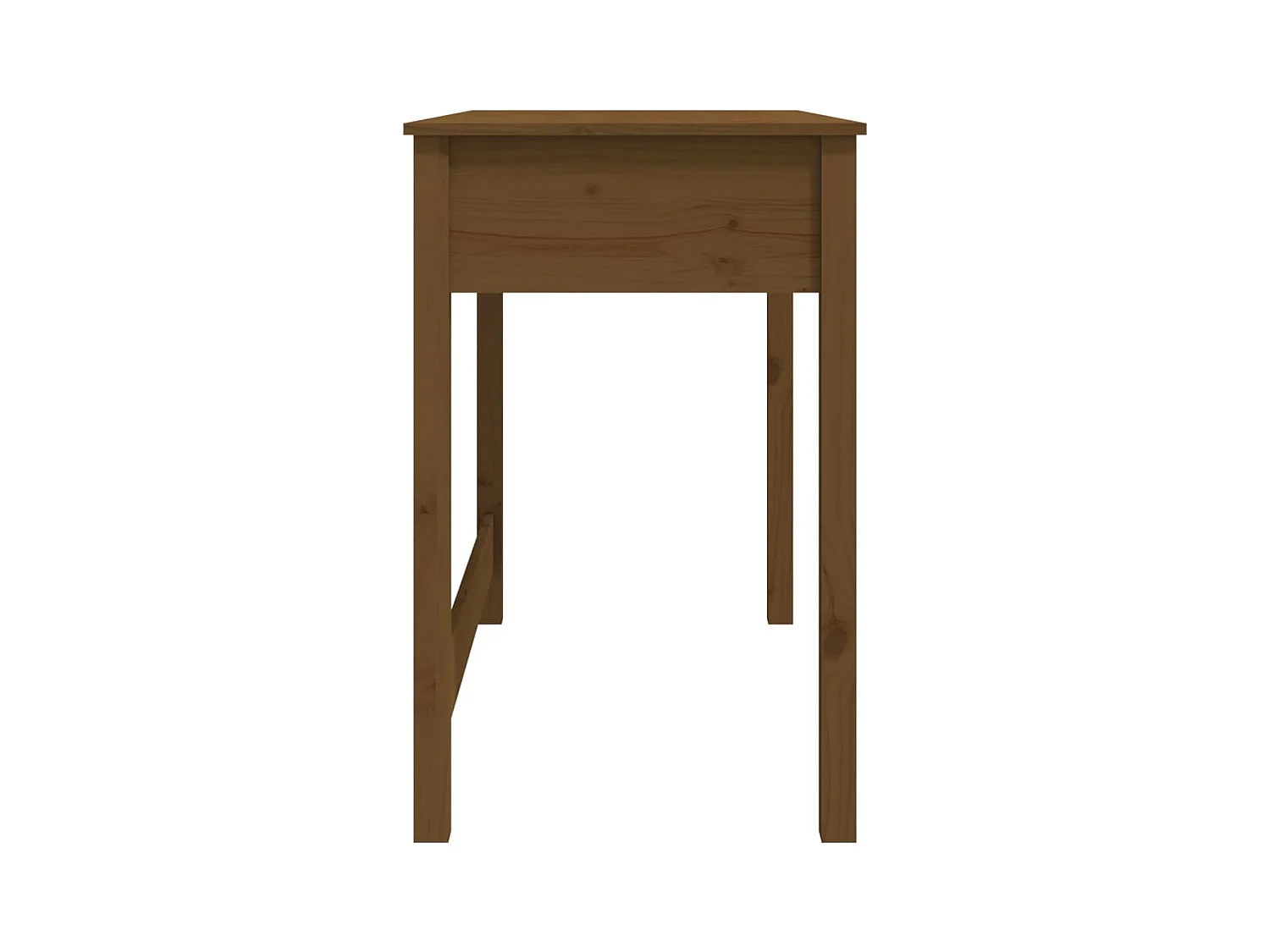 Bureau avec tiroirs Marron miel 100x50x78 cm Bois massif de pin