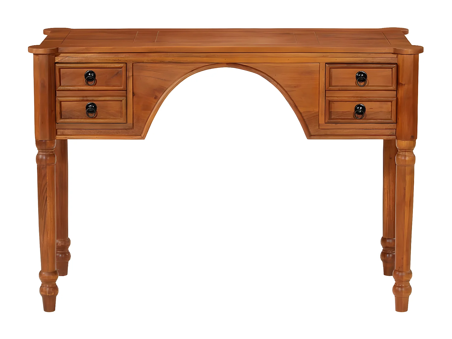 Bureau avec tiroirs 110x50x76 cm bois d'acacia solide