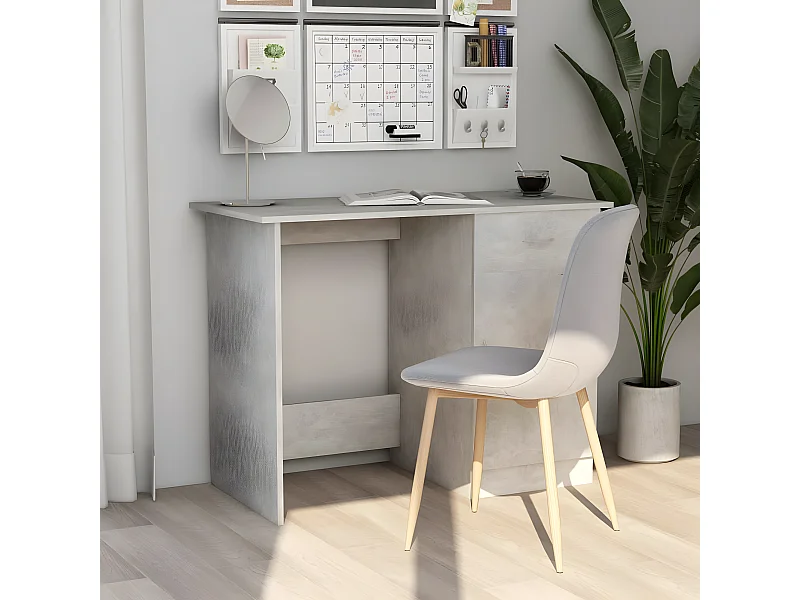 Bureau Gris béton 100 x 50 x 76 cm Aggloméré