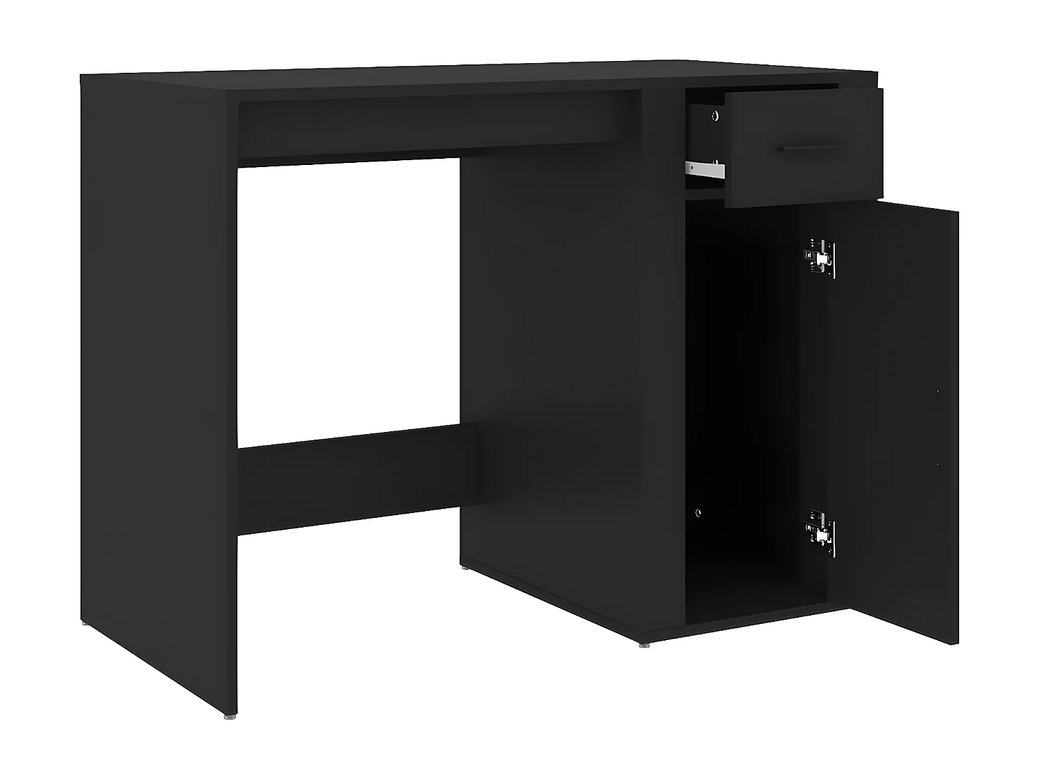 Bureau Noir 100x49x75 cm Bois d'ingénierie