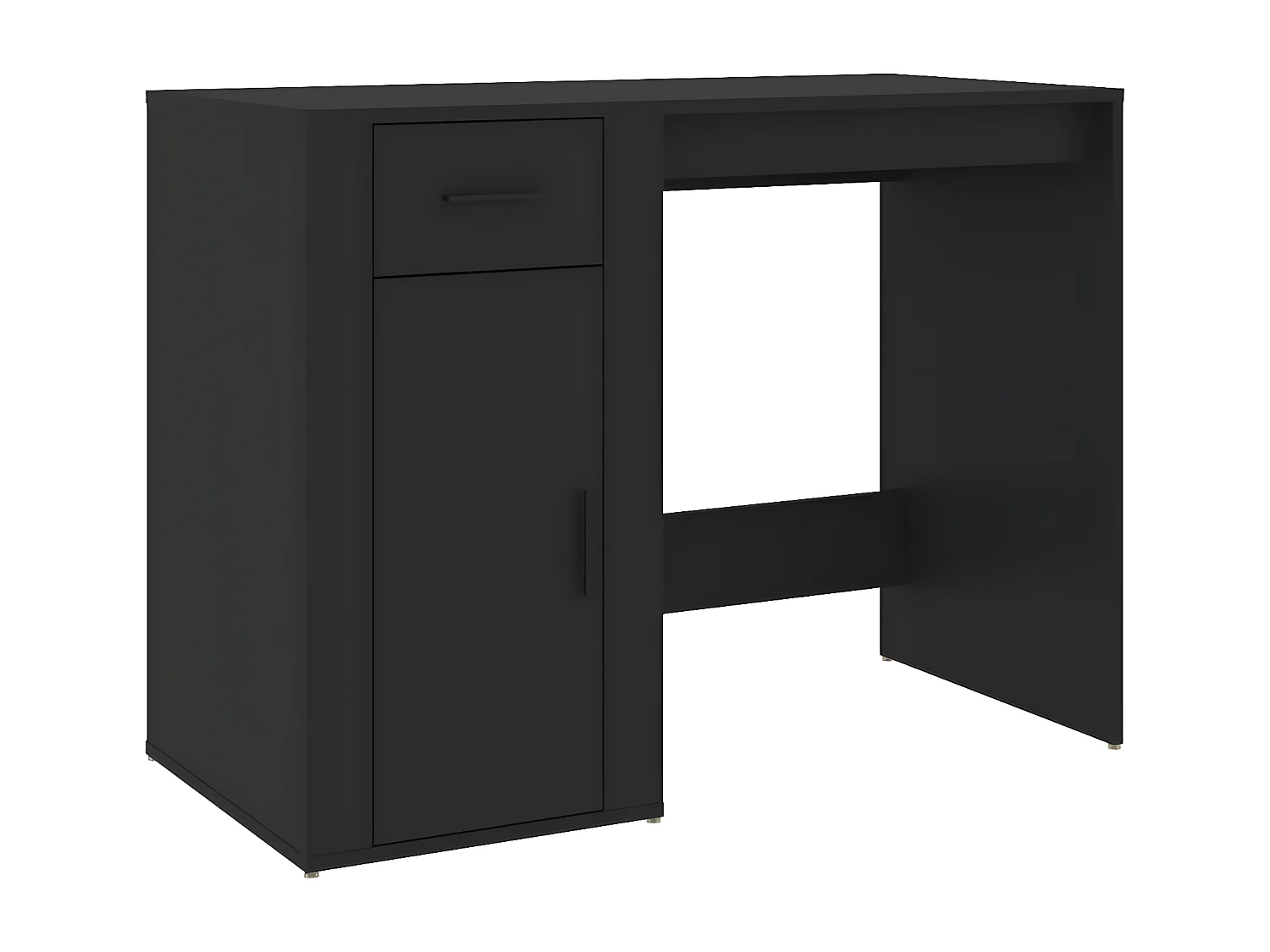 Bureau Noir 100x49x75 cm Bois d'ingénierie