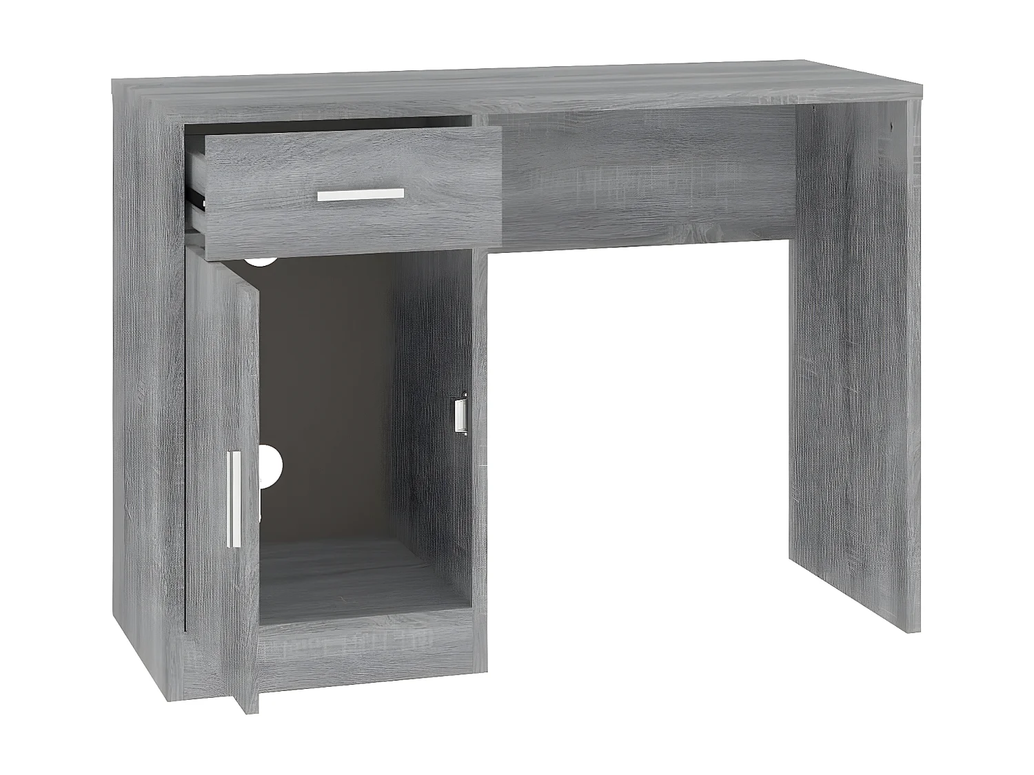 Bureau avec tiroir et armoire Sonoma gris 100x40x73 cm