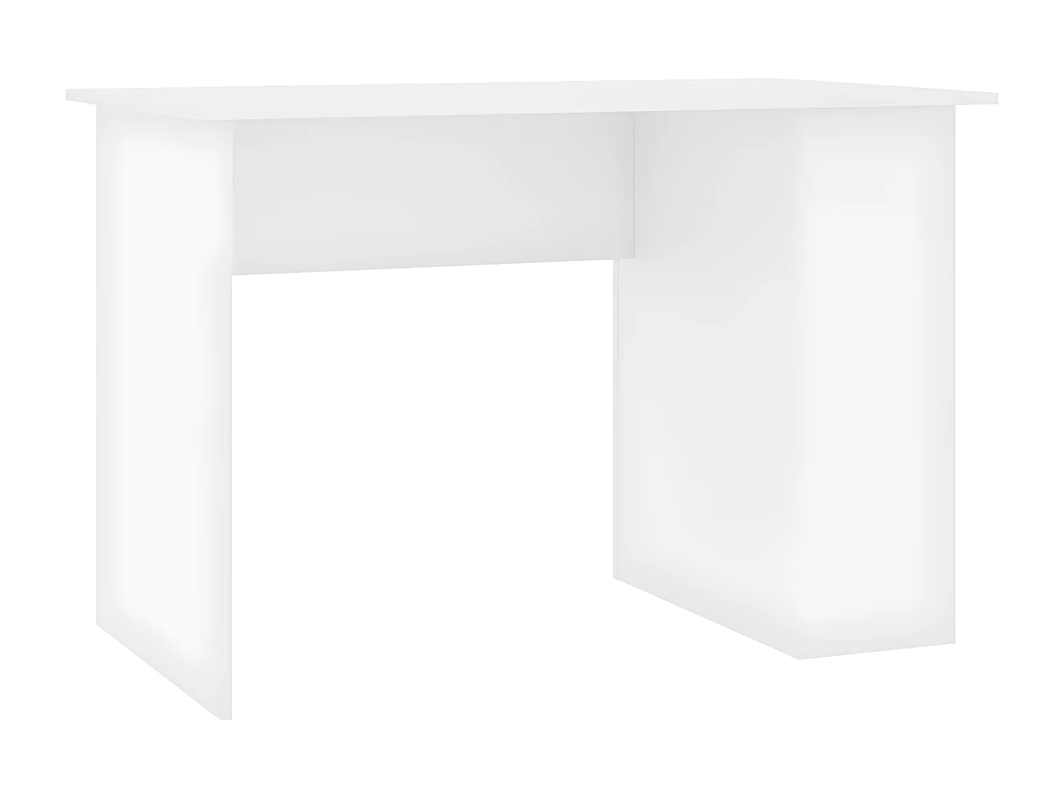 Escritorio de madera contrachapada blanco 110x60x73 cm