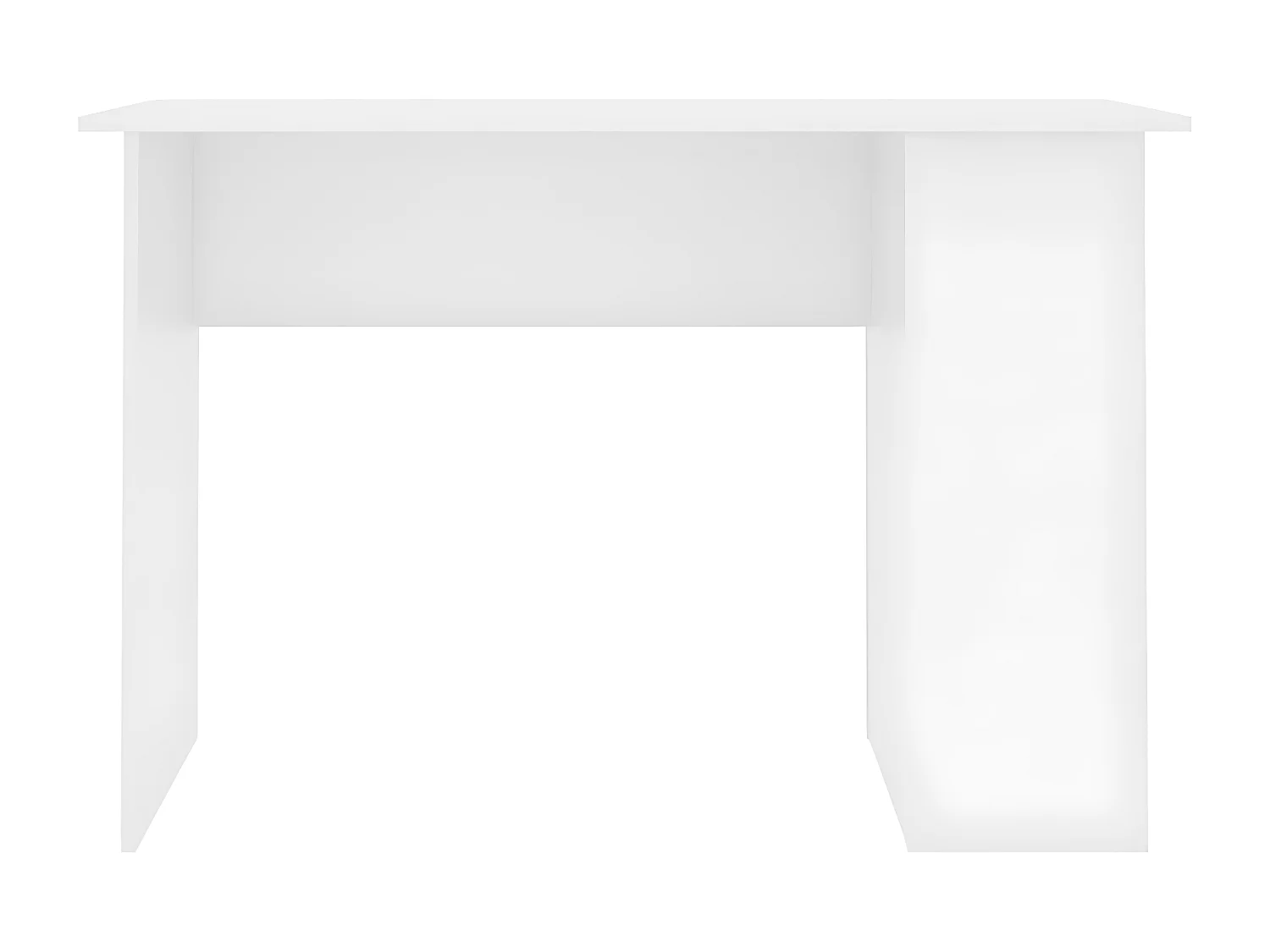 Escritorio de madera contrachapada blanco 110x60x73 cm