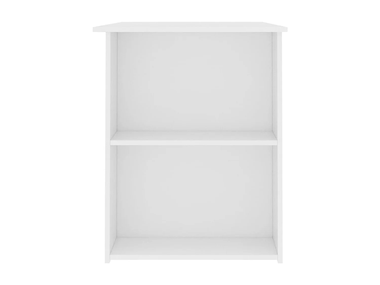 Escritorio de madera contrachapada blanco 110x60x73 cm